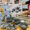 Uakeen Germany Induction Die-Cast Granite Cookware Set 10pcs VK-1408