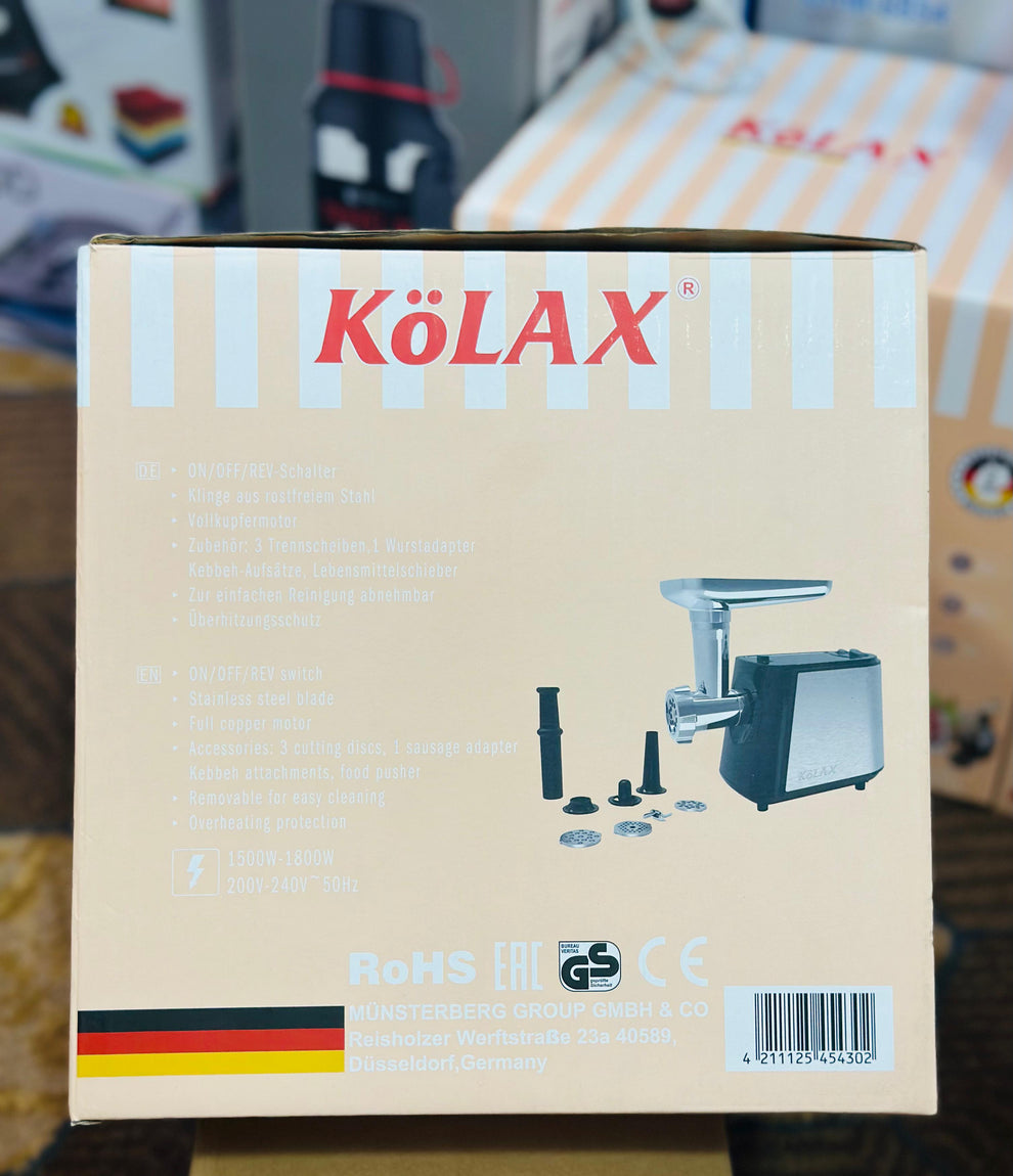 Germany Lot KOLAX Meat Grinder 1800W