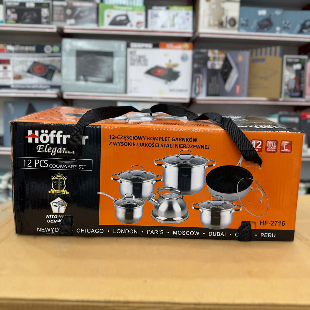 12 Pcs Hoffner Cookware Set