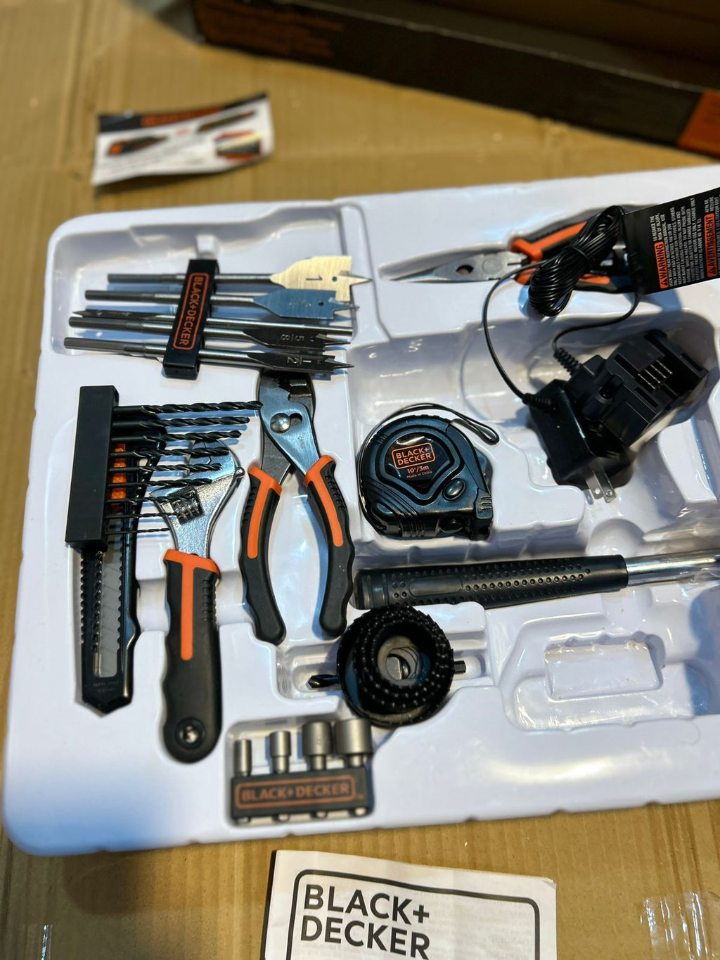 Black+Decker 68pcs Drill Set LDX120 – Cordless Power Tool Kit