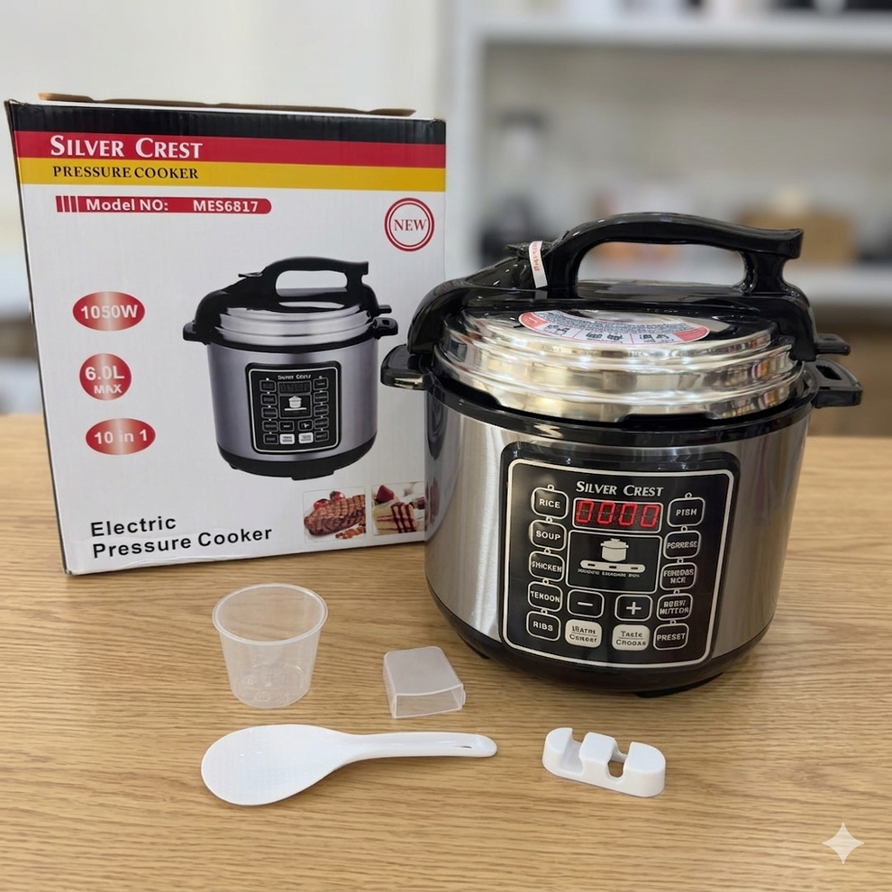 Silver Crest Digital Electric Pressure Cooker 6817