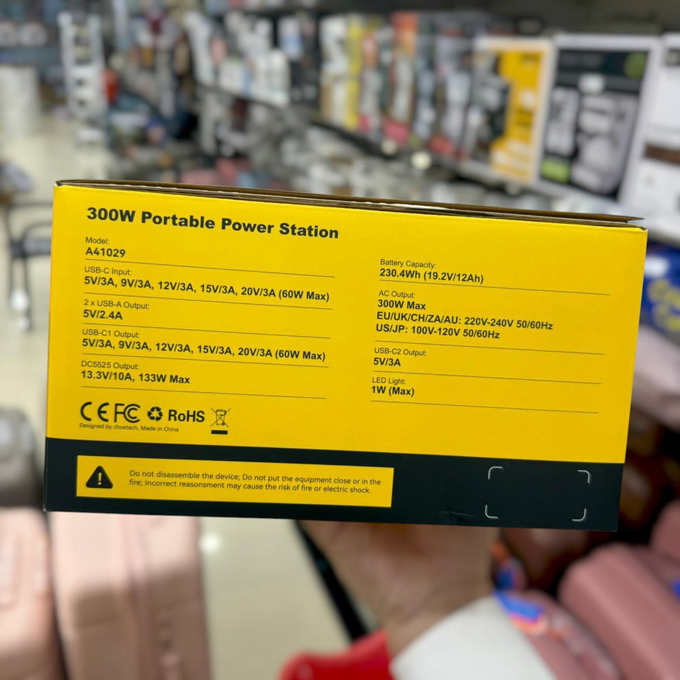 AC / DC 300 Watt Portable Power Station
