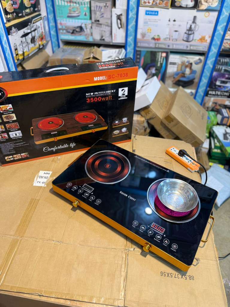 Silver curst Infrared Electric stove total 7000w .single 3500w