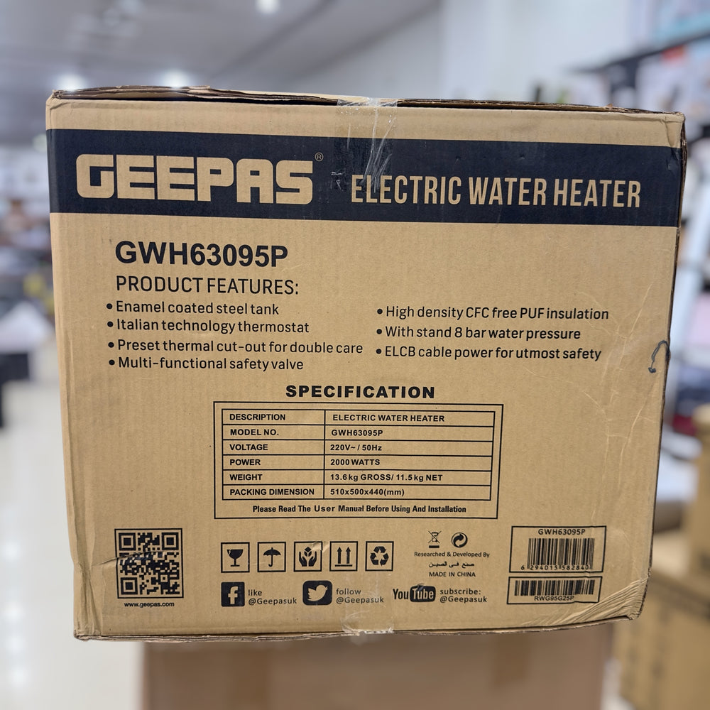 Geepas 30L Electric Water Heater 63095