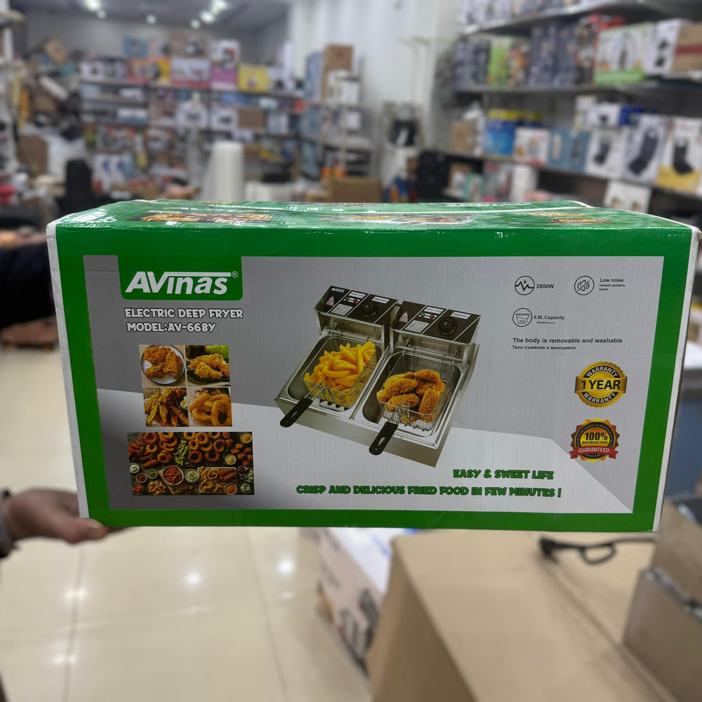 Avinas 6.8L+6.8L Deep Fryer AV-668y