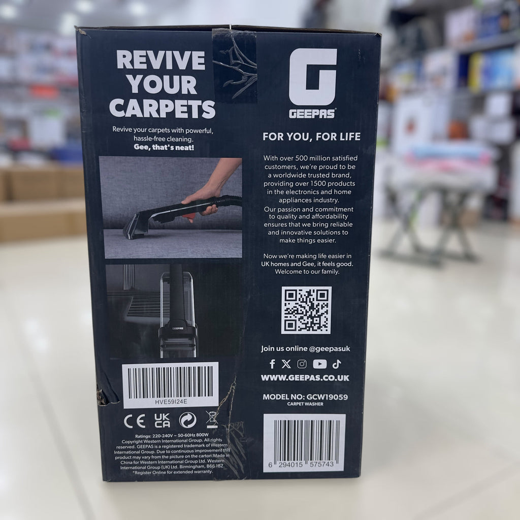 Geepas Carpet Washer floor cleaner GCW19059