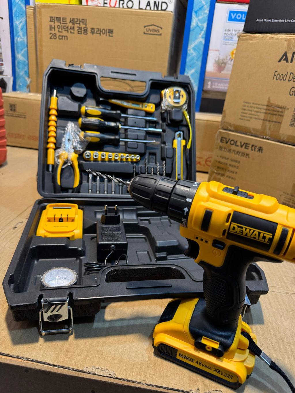 DeWALT Drill Set 48V MAX / XR Li-ion 2.0Ah – Cordless Power Tool