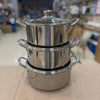 6-Piece Deep Laser Coated Casserole Set 26cm-30cm with Lids