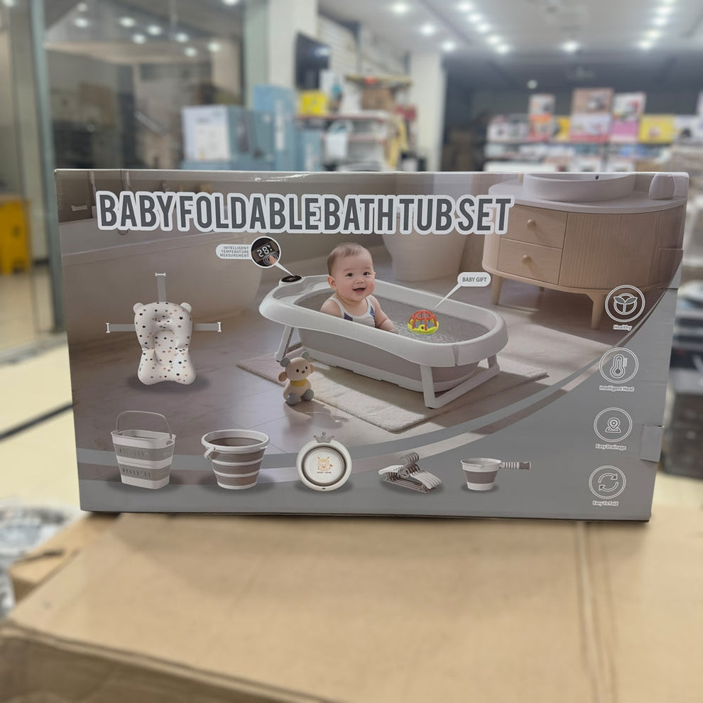 Baby Foldable Bathtub Set