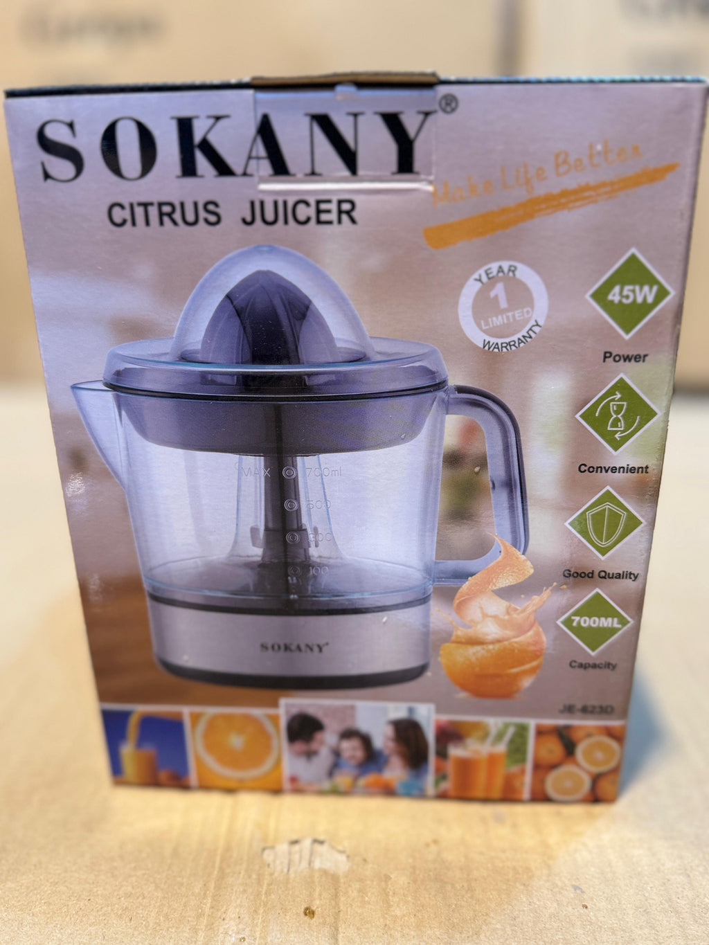 SOKANY Citrus Juicer | Fresh Juice Maker for Home & Kitchen