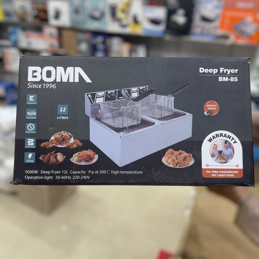 Boma Double Deep Fryer 12-Litre Capacity BM-85