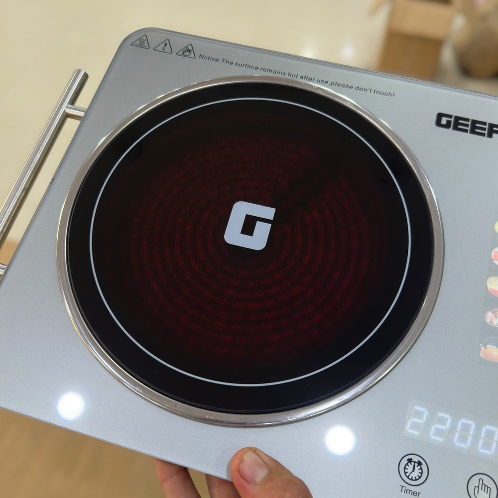 Geepas 2200W Digital Hot Plate | Electric Single Burner Cooktop 33032