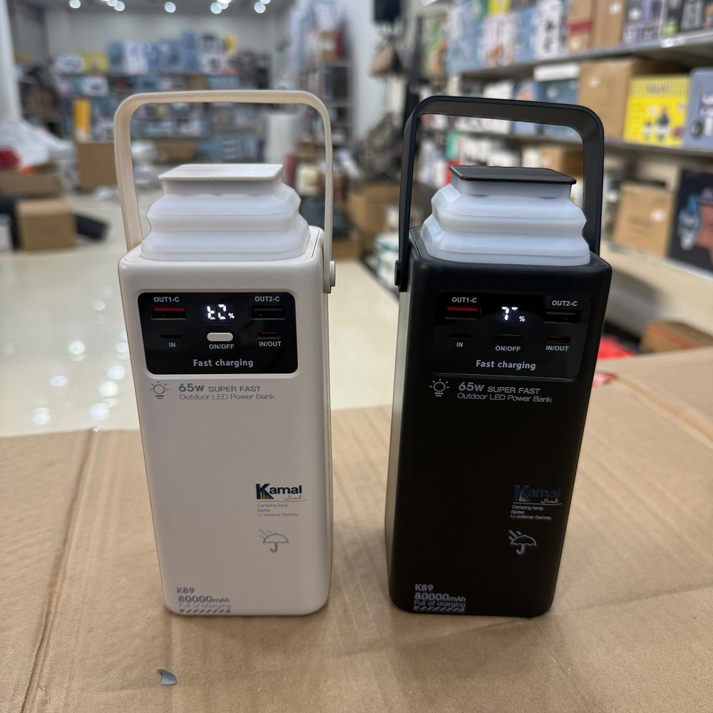 Foldable LED Quick Charge Power Banks