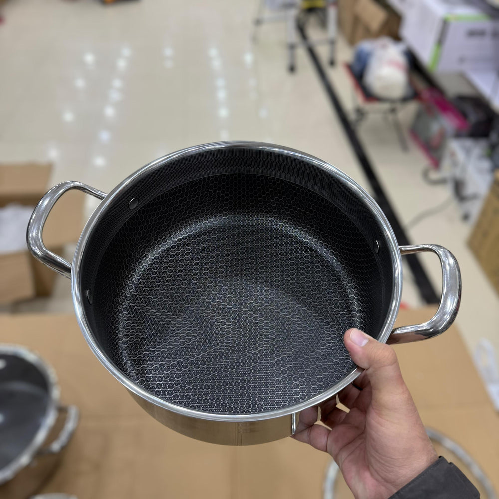 4pcs Big Size Laser Coated Casserole