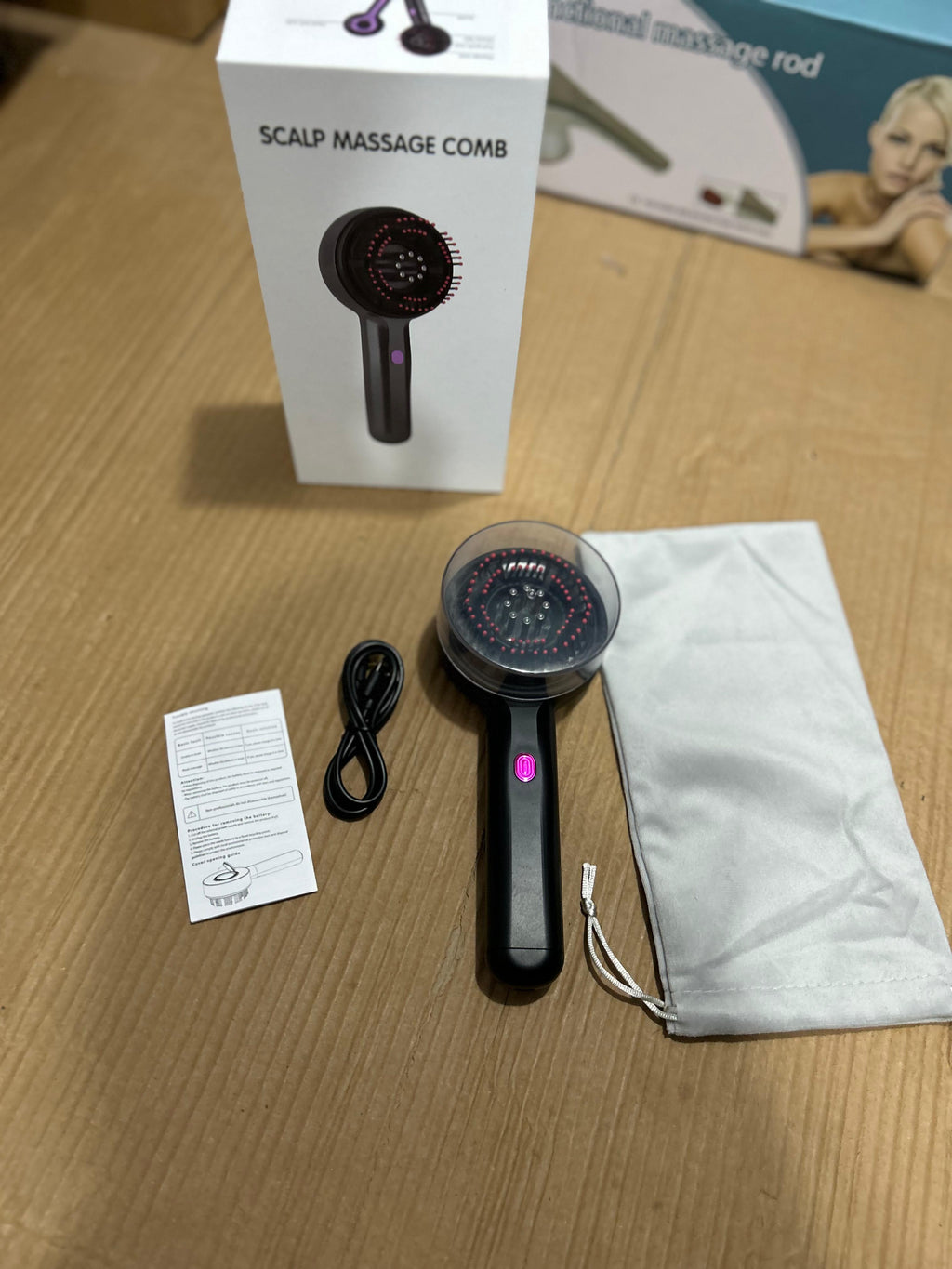 Rechargeable Scalp Massage Comb – Hair Care & Relaxation Tool