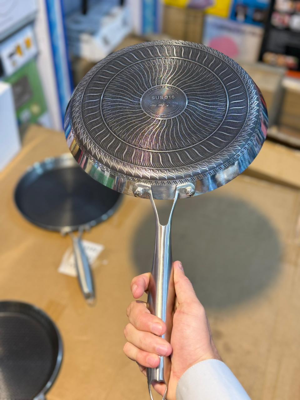 Double Sided Honey Comb Frypan 4 size